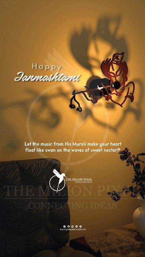 janmashtami Poster Janmashtami Post, Minimal Poster, Krishna Janmashtami, Instagram Ideas Post, Poster Ideas, Instagram Ideas, Krishna, Float, Make It Yourself