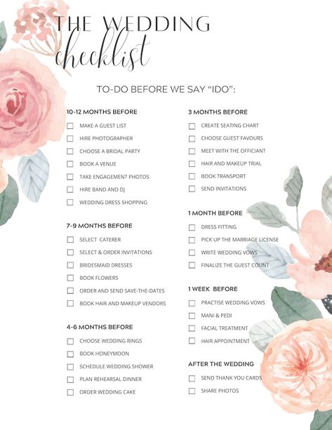 Simple Wedding Checklist, Wedding Checklist ADHD Friendly, Printable Wedding Checklist, Easy Wedding Task Tracker, Digital and Printable - Etsy How To Plan A Wedding Checklist, Wedding Checklist Pdf, Wedding To Do List Checklist, Backyard Wedding Checklist, Wedding Essentials Checklist, Marriage Checklist, Free Wedding Stuff, Small Wedding Planner, Simple Wedding Checklist