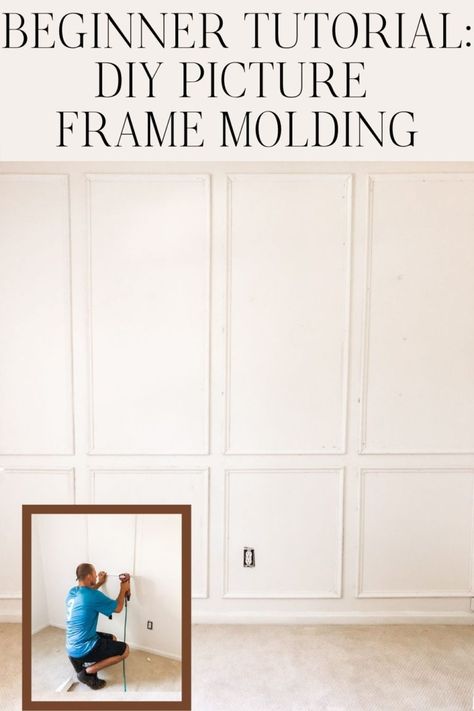 Picture Frame Moulding, Picture Molding, Frame Molding, Room Tips, Picture Frame Molding, Living Room Color Schemes, Diy Picture Frames, Room Color Schemes, Wall Molding