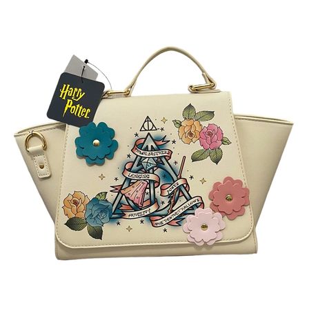 Harry Potter Purse New With Tags Price Firm Harry Potter Handbags, Harry Potter Purse, Cloak Of Invisibility, Resurrection Stone, The Elder Wand, Harry Potter Bag, Elder Wand, Harry Potter Deathly Hallows, Floral Handbags