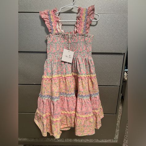 Love & Grow New With Tags Nwt Adst Projects, Mexico Clothes, Grown Dress, Mexico Dress, Vintage Toddler Dress, Cherry Blossom Dress, Preppy Dress, Ruffle Long Sleeve Dress, Blossom Dress