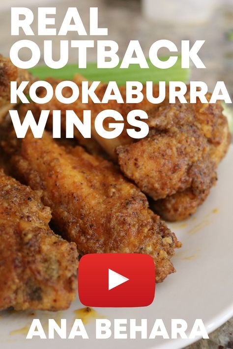 Outback Steakhouse Kookaburra Wings, Outback Wings Recipe Copycat, Kookaburra Wings Outback, Outback Kookaburra Wings Recipe, Outback Copycat Recipes, Outback Chicken Wings Recipe, Outback Wings Recipe, Outback Wings, Outback Steakhouse Recipes