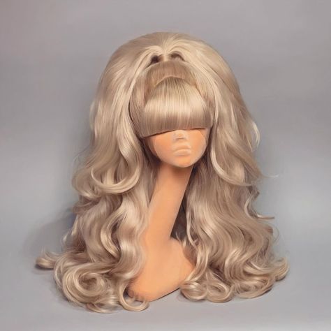 Wig Chapel on Instagram: “Flowing ash blonde curls & big bangs 🧡” Big Southern Hair, Big Wigs, Natural Hair Growth Oil, Drag Wigs, High Fashion Hair, Big Blonde Hair, Blonde Curls, Hair Flow, Natural Blondes