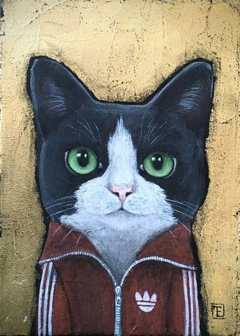 Buy DOMI, Acrylic painting by Eva Fialka on Artfinder. Discover thousands of other original paintings, prints, sculptures and photography from independent artists. Coaster Art, Birthday Card Drawing, Bird Artwork, Card Drawing, Cat Portraits, Buy Paintings, Acrylic Painting Canvas, 7 H, Paintings For Sale