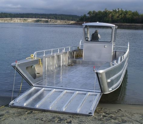 Landing Craft Boat, Oyster Farming, Aluminium Boats, Aluminum Boats, Marine Design, Free Boat Plans, Offshore Boats, Boat Shed, Small Sailboats