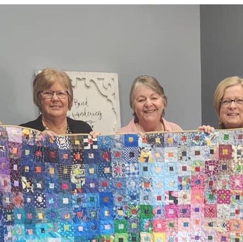 Terry Rowland on Instagram: "I would like to share a story with you. Quilters are a special group of people. I have done a scrap challenge the last two years, My reason to do this was to get people to use their scraps. last year I did a video series on making a simple scrap block in every color, then lay these out to create a colorwash quilt. Joyce contacted me and said she had a group of ladies that were going to work together and create a quilt that the youth group at their church could au Terry Rowland, Terry Rowland Quilter, Colorwash Quilts, Lost In The Crowd Quilt, Terry Rowland Scrap Quilts, Terry Rowland Color Wash Quilt, Scrappy Courthouse Steps Quilt, Scrappy Celebration Quilt, Scrappity Doo Dah Quilt