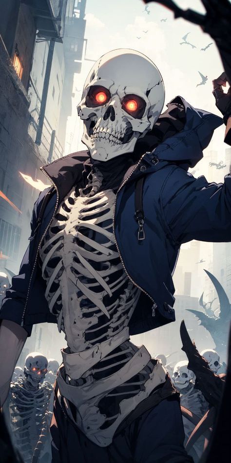 Dnd Skeleton Character Art, Skeleton Oc Male, Skeleton Oc Art, Cool Skeleton Art, Skeleton Concept Art, Skeleton Character Design, Skeleton Oc, Anime Skeleton, Skeleton Character