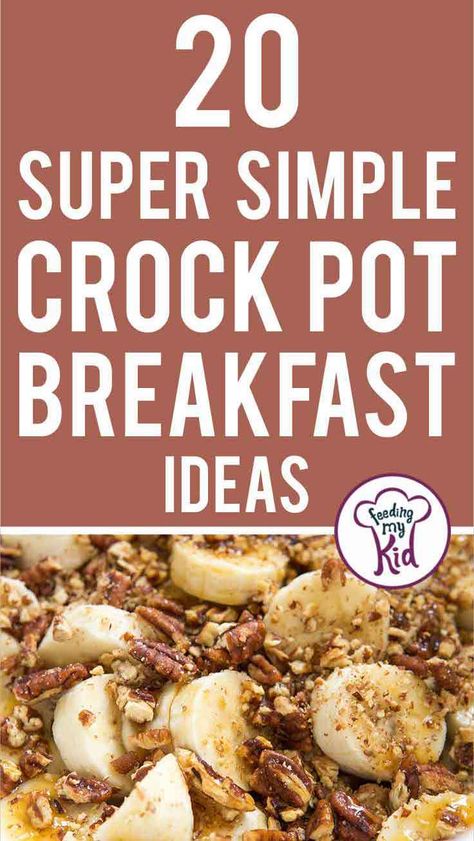 Crock pots are so versatile. When feeding a large crowd, these crock pot breakfast ideas come in handy. Prep the night before and ready by morning! Cold Breakfast Ideas For A Crowd, Xmas Morning Breakfast Ideas, Xmas Morning Breakfast, Crockpot Breakfast Ideas, Dinner Organization, Breakfast Ideas Easy Recipes, Crockpot Breakfast Recipes, Thanksgiving Crockpot, Crock Pot Breakfast