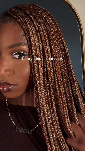 Braids Honey Blonde, Mixing Hair Color, Braiding Hair Colors, Faux Loc, Honey Blond, Blonde Box Braids, Blonde Braids, Box Braids Hairstyles For Black Women, Cute Box Braids Hairstyles