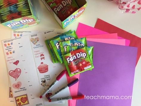 fun dip valentines - teach mama Candy Free Valentines, Teaching Mama, Stick O, Scratch Off Tickets, Fun Dip, Homemade Valentines, Free Candy, Valentine Candy, Free Valentine