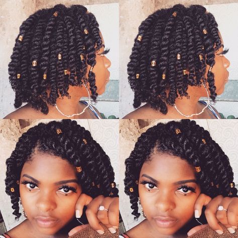 60 Beautiful Two-Strand Twists Protective Styles on Natural Hair - Coils and Glory Black Hair Female, Twists Protective Styles, Styles On Natural Hair, Short Cut Hairstyles, Crown Styles, Female Haircut, Afro Puff Ponytail, Two Strand Twist Hairstyles, Puff Ponytail