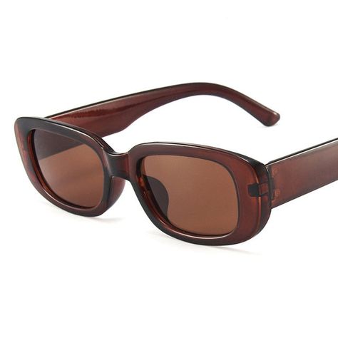 Sunglasses-2022 Vintage Small Rectangle Sunglasses Women/Men Luxury Brand Designer Square Glasses Shades FemaleModel Number:1005002492342931 Sunglasses 2022, Sunglasses Women Vintage, Sunglasses Brown, Retro Mode, Shades Sunglasses, Square Glasses, Rectangle Sunglasses, Eye Wear Glasses, Moda Vintage