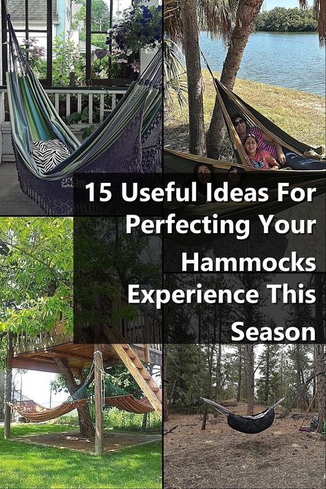 Discover 15 useful ideas for perfecting your hammocks experience this season! From choosing the right location to enhancing comfort with accessories, this guide will help you create the ultimate relaxation spot. Whether you're lounging in your backyard or enjoying a camping trip, these tips will elevate your time in a hammock. Embrace the art of relaxation and make the most of your outdoor moments with our expert suggestions. Backyard Hammock, Camping Trip, Camping Trips, Be Perfect, Hammock, Relaxation, Camping, In This Moment, Art