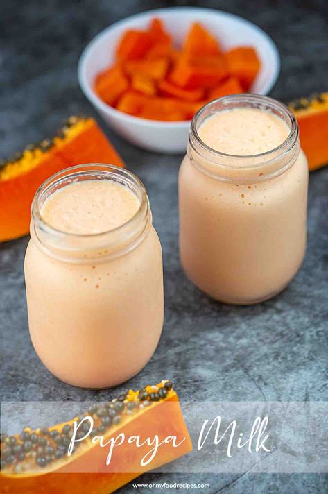 Milk Benefits For Skin, Bing Recipe, Papaya Milkshake, Scallion Pancake Recipe, Green Onion Pancake, Onion Pancake, Turnip Cake, Papaya Smoothie, Sweet Condensed Milk