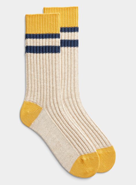 Men’s Socks, Mens Winter Socks, Mens Socks Fashion, Socks Design, Ribbed Socks, Socks Men, Personalized Gifts For Men, Winter Socks, Men's Socks