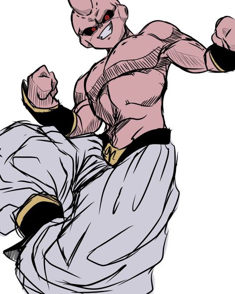 Super Buu Fanart, Buu Dbz, Super Buu, Kid Buu, Majin Boo, Anime Bag, Majin Buu, Dragon Ball Art, Cartoon Movies