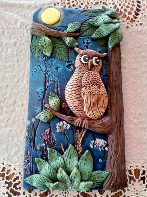 Mould It Fevicryl Ideas, Aesthetic Clay, Jose Ramirez, Handmade Wall Hangings, Clay Fairy House, Clay Birds, Beaded Flowers Patterns, Clay Fairies, Stained Glass Butterfly