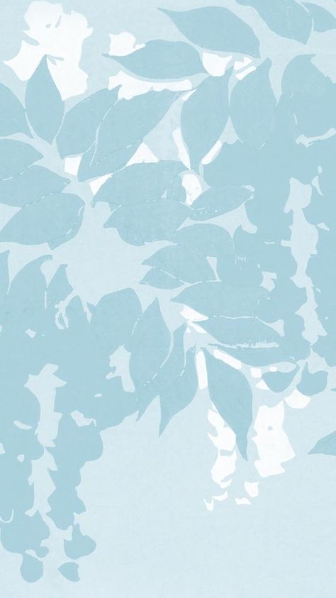 Aesthetic blue leaf mobile wallpaper, remixed by rawpixel | premium image by rawpixel.com / Adjima Backgrounds Android, Wallpapers Summer, Leaf Mobile, About Phone, Aesthetic Blue, Of Aesthetic, Leaf Wallpaper, Blue Leaves, Beautiful Drawings