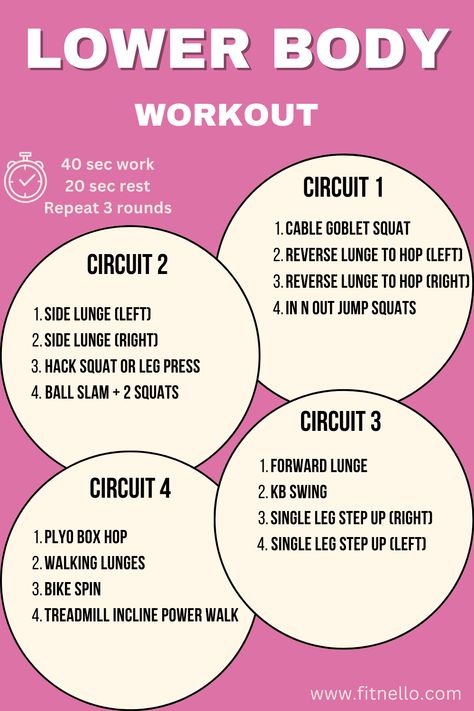 Lower Body Circuit With Weights, Lower Body Circuit Workout, Lower Body Workout Gym, Lower Body Hiit, Lower Body Circuit, Female Trainers, Circuit Training Workouts, Gym Workouts Women, Group Fitness Classes