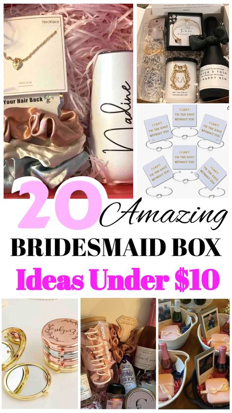 Browse through our carefully selected assortment of affordable and meaningful gifts for bridesmaid proposal boxes. Uncover an array of imaginative present options below $10, ideal for expressing gratitude to your bridal party without overspending.