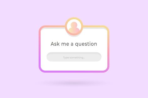 Ask me a question engagement interface i... | Premium Vector #Freepik #vector #instagram-sticker #application-icon #icon-mockup #modern-icon Question Background Instagram, Instagram Sticker, Ask Me A Question, Application Icon, Icon Icon, A Question, Vector Stock, Vector Photo, In 3d