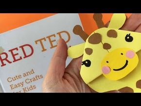 Easy Giraffe Bookmark Corner - Red Ted Art's Blog Giraffe Bookmark, Paper Diys, Bookmark Corner, Giraffe Crafts, Snail Craft, Origami Bookmark, Paper Crafts Ideas, Corner Bookmark, Bookmark Craft