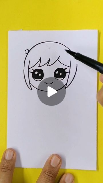 Easy Art | Dibujos Faciles a Lapiz | Dibujo 3D on Instagram: "Como Dibujar Una Chica Kawaii - Dibujo Facil
 #dibujosfaciles #reels #arte #art" Easy Art, Disney, On Instagram, Instagram, Art, Kawaii