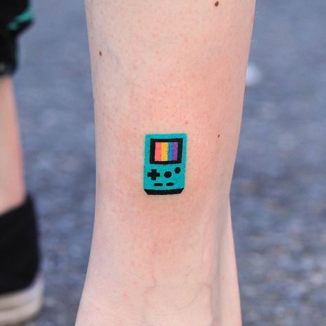 Pola Tato, Poke Tattoo, Aesthetic Tattoo, Little Tattoos, Small Tattoo, Game Boy, Creative Tattoos, Piercing Tattoo, Mini Tattoos