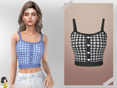 The Sims Resource - Sims 4 - Clothes - Everyday-Formal-Party #thesims4cc #sims4 #sims4cc #tsr #thesimsresource #sims4clothes The Sims 4 Cc Clothing For Women Tops, Sims 4 Cc Clothes Female Aesthetic Tops, The Sims 4 Pack, Sim4 Cc, Sims 4 Tsr, Clothes Cc, Cc Sims4, Sims Clothes, Plaid Tank Top