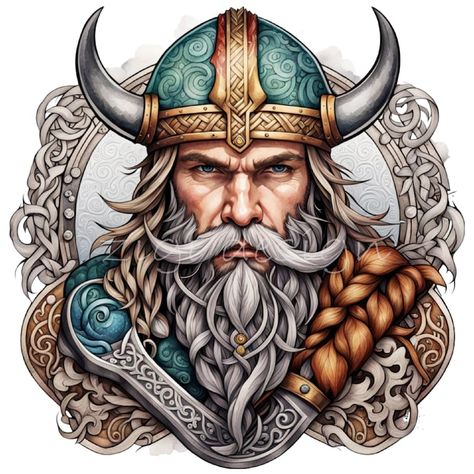 Cute Viking Drawing, Viking Clipart, Viking Illustration, Viking Man, Viking Men, Nordic Scandinavian, Viking Warrior, Illustration Digital, Digital Image