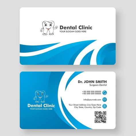 Dental Business Cards, Dental Clinic Logo, Clinic Logo, Advertising Business, Visiting Card Design, Visiting Card, Egg Art, Logo Banners, Cityscape Photos