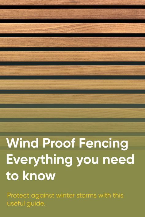 Prevent winter storm damage by using wind proof fencing. This useful guide tells you how prepare fences for windy weather. Windbreaks For Gardens, Wind Break Fence Ideas, Wyoming Homestead, Snow Fence, Diy Privacy Fence, Wind Blocking, Wind Break, Garden Privacy, Types Of Fences