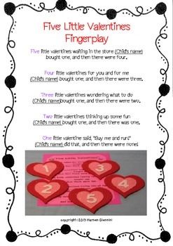 Valentine Rymes and Fingerplays (Mini-Lesson/Literacy Center) Valentines Day Fingerplays, February Circle Time Songs, February Circle Time Activities, Valentines Day Circle Time Activities, Valentine Fingerplays, Valentines Circle Time, February Preschool, Preschool Valentines Activities, Preschool Valentine