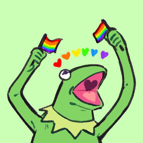 Pride Icons, A Frog, Feel Free, Tumblr, Green