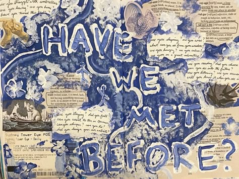 Lyric Scrapbook, Sketchbook Collage Ideas, Lyric Paintings, Lyric Collage, Lyric Journal, Lyrics Collage, Poetry Collage, Collage Diary, Tom Rosenthal