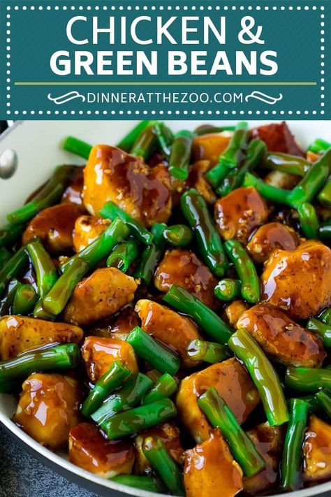 Bean Dinner, Chicken And Green Beans, Green Bean Dishes, Chicken Green Beans, Healthy Stir Fry, Seared Chicken Breast, Honey Garlic Sauce, Beans Recipe, Green Bean Recipes