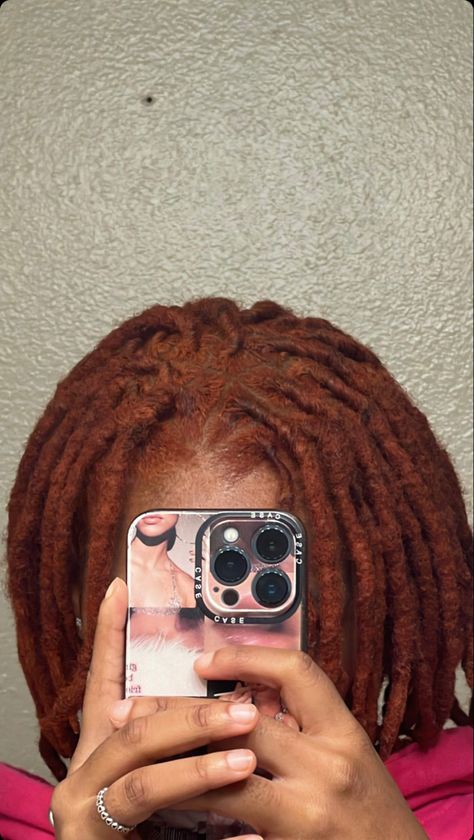 Reddish Brown Locs, Brown Locs, Loc Colors, Dyed Locs, Loc Goddess, Dreads Hairstyles, Nice Hairstyles, Future Hairstyles, Locs Styles