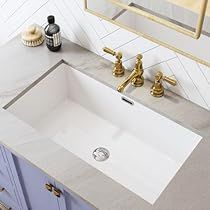 Square Bathroom Sink, Ceramic Bathroom Sink, Bathroom Faucets Chrome, Ceramic Undermount Sink, Ceramic Bathroom, Undermount Bathroom Sink, Plumbing Fittings, Vessel Sink Bathroom, Undermount Kitchen Sinks