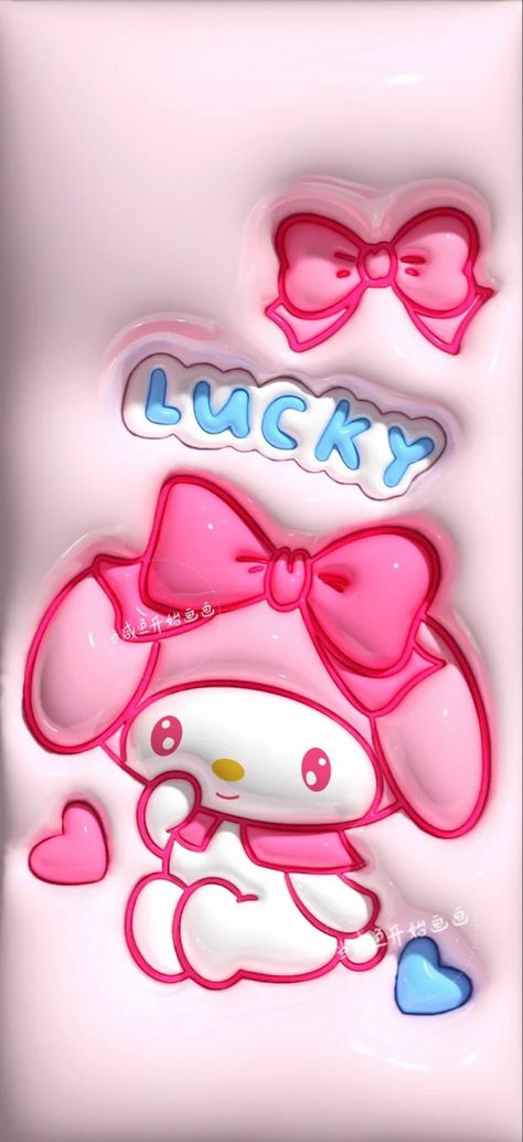 Sanrio Wallpaper Hello Kitty, Wallpaper Sanrio, Slime Wallpaper, Melody Wallpaper, Hello Kitty Gifts, Njoy Obs, High Characters, 3d Wallpaper Iphone, Jelly Wallpaper