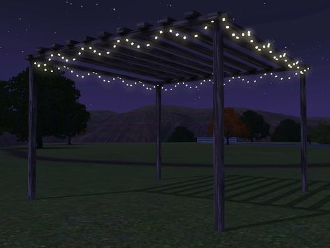 sim_man123's Hawthorne Hanging Lights Sims 4 Cc Hanging Fairy Lights, Sims 4 Gazebo Cc, Sims 4 Hanging Lights, Sims 4 Cc Hanging Lights, Sims 4 String Lights Cc, Sims 4 Fairy Lights Cc, Outside Hanging Lights, Sims Wedding, Cc Furniture