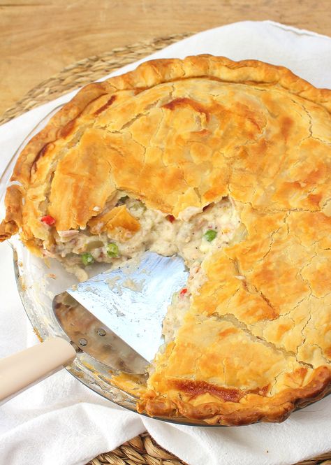 Tuna Pot Pie – Palatable Pastime Palatable Pastime Tuna Pot Pie, Fried Corn Recipes, Tuna Pie, Tuna Fish Recipes, Streusel Bars, Tuna Pasta Bake, Skillet Chocolate Chip Cookie, Fish Pie, Pumpkin Waffles