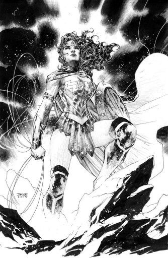 I hope anyone who sees this can feel in themselves the level of strength and surety that is on her face. In all of us is something far greater than we realize just waiting to emerge. Superman Jim Lee, Superman New 52, Jim Lee Art, Wonder Woman Art, Black And White Comics, Jim Lee, Superman Wonder Woman, Bd Comics, Comic Drawing