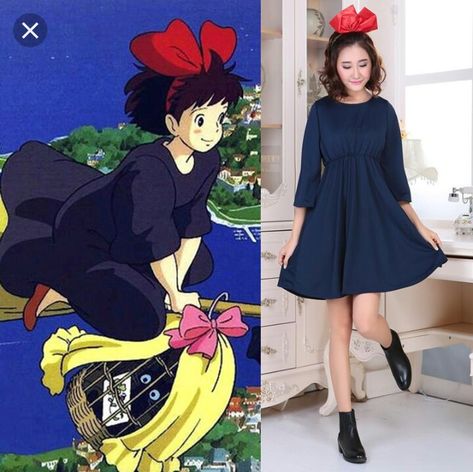 Kiki's Delivery Service Cosplay, Kikis Delivery Service Kiki, Kiki Cosplay, Pretty Halloween Costumes, Circus Costume, Kiki's Delivery Service, Halloween Costume Outfits, Halloween Inspo, Fantasias Halloween