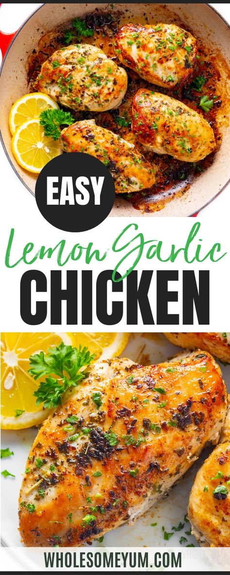 Lemon Garlic Chicken Marinade, Baked Lemon Chicken Breast, Lemon Garlic Chicken Recipe, Lemon Garlic Chicken Breast, Baked Lemon Garlic Chicken, Keto Meats, Lemon Chicken Breast Recipes, Garlic Chicken Marinade, Easy Lemon Chicken Recipe