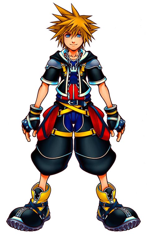 Kingdom Hearts | Square Enix | Disney Interactive Studios / Kingdom Hearts II's Sora Illustration Sora Kh2, Sora Kh, Kingdom Hearts 2, Kingdom Hearts Wallpaper, Tetsuya Nomura, Kingdom Hearts Characters, Circus Characters, Kingdom Hearts Ii, Sora Kingdom Hearts