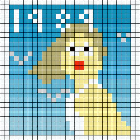 1989 Taylors Version Album Cover Perler Bead Pattern | Bead Sprites | Characters Fuse Bead Patterns Perler Bead Taylor Swift Albums, Taylors Version Album Cover, Taylor Swift Melty Beads, Taylor Swift Hama Beads, Taylor Swift Perler Bead Patterns, Taylor Swift Grid Pattern, Taylor Swift Perler Beads, 1989 Taylors Version, Rave Light