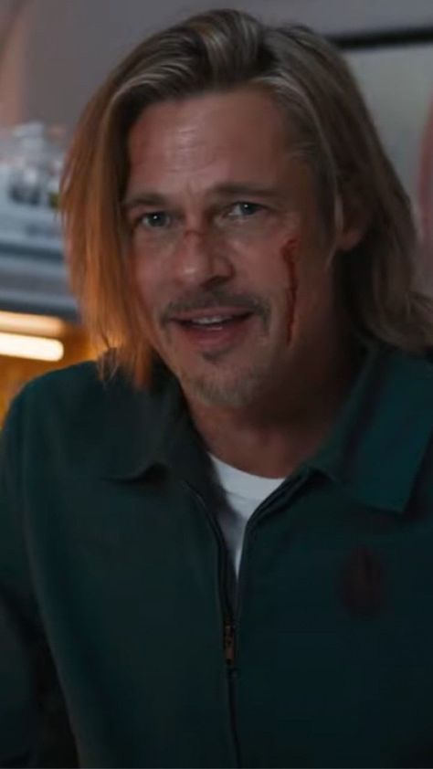 Brad Pitt | Bullet Train | 2022 Brad Pitt Hair Fury, A River Runs Through It Brad Pitt, Brad Pitt Hollywood Movie, Brad Pitt A River Runs Through It, Brad Pitt Hair, Best Actor Oscar, Brad Pitt Bullet Train, Angelina Jolie Photos, Tyler Durden