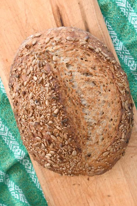 This Cracked Wheat Bread recipe is a real keeper. Rustic and chewy with a substantial bite, make this bulgur wheat bread when you want a hearty loaf full of whole wheat flavor and goodness. Bulgar Wheat Bread Recipe, Cracked Wheat Sourdough Bread, Crusty Whole Wheat Bread, Artisan Whole Wheat Bread, Whole Wheat Multigrain Bread Recipe, Cracked Wheat Recipes, Rustic Wheat Bread Recipe, Wheat Bread Recipe Healthy, Vegan Whole Wheat Bread Recipe