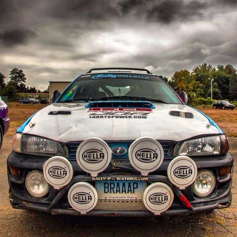 Subaru Impreza Rally Hella Lights Rally Lights, Subaru Impreza Hatchback Rally, Lifted Subaru, Subaru Impreza Wagon, Subaru Rally, Subaru Race Car, Colin Mcrae, Subaru Impreza 2.5 Rs, Car Throttle