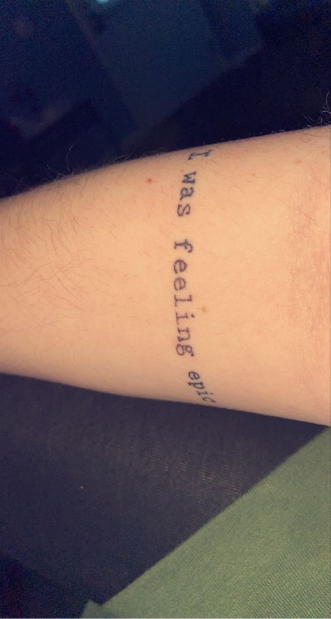 Vampire Diaries Tattoo, I Was Feeling Epic, The Vampire Diaries, The Vampire, Vampire Diaries, Tattoo Quotes, Feelings, Tattoos